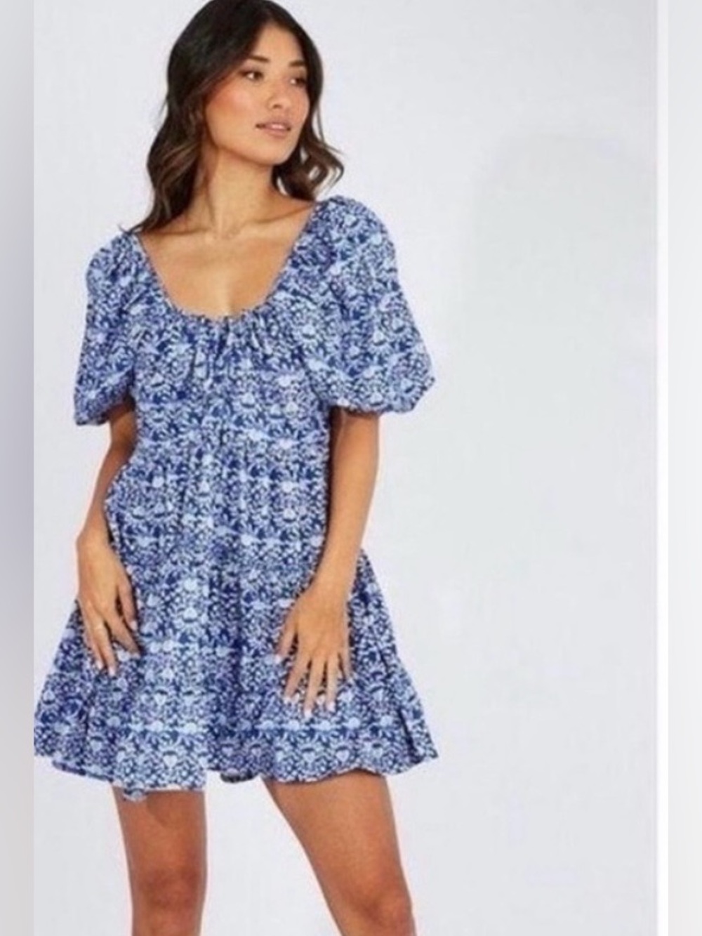 Zara Blogger Fave Balloon Sleeve Mini Dress
